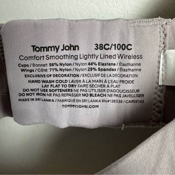 Tommy John Gray Bra - Picture 4 of 5